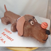 Dog - Sausage (Dachshund) 3D cake